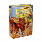 Arcane Tinmen Aps Dragon Shield - 60 Japanese size Dual Matte Sleeves Farbe: Ember