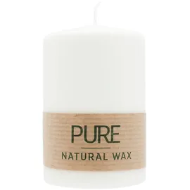 Richard Wenzel PURE Natural Wax Stumpenkerze 9 cm weiß