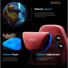 Diablo Chairs X.Eye Prime Gaming-Stuhl Rot PC