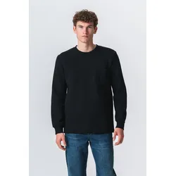 Taschen -Sweatshirt Regular Fit - Schwarz - Mann - TeeShoppen