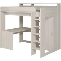 Parisot Hochbett Higher 1 90 x 200 cm Esche weiß