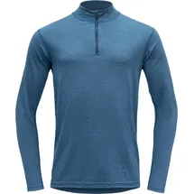 Devold Breeze Merino 150 Zip Neck blue Melange XL