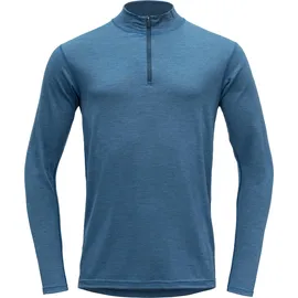 Devold Breeze Merino 150 Zip Neck blue Melange XL