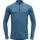 Devold Breeze Merino 150 Zip Neck blue Melange XL