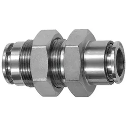 Gerade Schott-Steckverbindung, M11x0,75, Edelstahl 1.4404