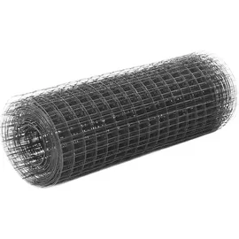 vidaXL Drahtzaun 25 x 50 cm Grau/Stahl