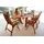 Merxx Bordeaux Gartentisch 260 x 100 x 73 cm Braun/Rot