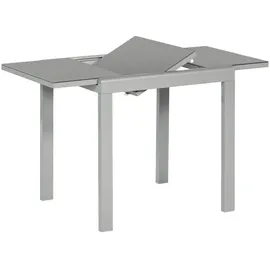 Merxx Ausziehtisch 120 x 70 x 75,5 cm silber