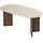 HANAH Home Moderner Esstisch 180 x 90 x 75 cm Travertin/braun