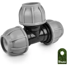 Bradas T-Stück Schlauchverbinder für Schlauchrohre verschraubt 20mm DSRA10T20