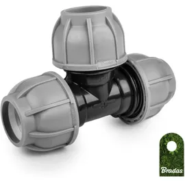 Bradas T-Stück Schlauchverbinder für Schlauchrohre verschraubt 20mm DSRA10T20