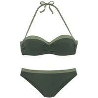 JETTE Bügel-Bandeau-Bikini Damen oliv Gr.36 Cup B