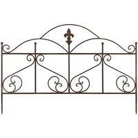 Beetzaun 53x80 cm Beetumrandung aus Metall Beetbegrenzung im Landhausstil Garten