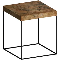 Zeus Slim Up Beistelltisch, 41 x H 46 cm, schwarz / rust