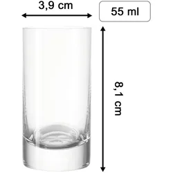Luxentu Stamper 55 ml 6er Set Schnaps-Ensemble