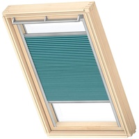 VELUX Wabenplissee S08, Petrol, Schiene alu