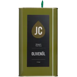 JC Olivenöl Bio Nativ Extra 3 l Kanister (21,98 €/l - 7% USt), inkl. Versand (Österreich / Schweiz zzgl. Porto)