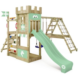 Wickey Spielturm DragonFlyer mit Schaukel & Rutsche pastellgrün