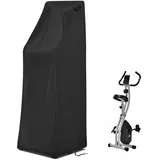 Flymer Schutzabdeckung für Faltbarer Heimtrainer, 420D Staubdicht faltbar Heimtrainer Abdeckung Heimtrainer Schutzhülle Geeignet für Ultrasport F-Bike Trainings-Oder (51x42x139cm)