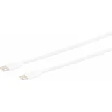 s/conn USB Lade-Sync Kabel, USB C Stecker auf USB-C Stecker, 2.0, ABS, weiß, 1,5m (14-12052)