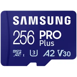 Samsung PRO Plus 256 GB microSDXC-Speicherkarte (2023) mit USB-Adapter