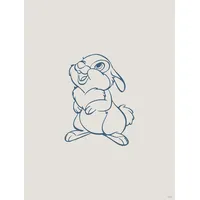 KOMAR Disney Poster, Klopfer Grau und Blau 30 cm x 40 cm 612831
