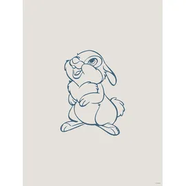 KOMAR Disney Poster, Klopfer Grau und Blau 30 cm x 40 cm 612831