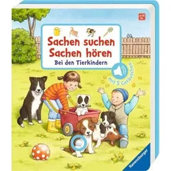 RAVENSBURGER 43844 Sachen suchen, Sachen hören: Bei den Tierkindern