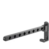 Wäscheständer zur Wandmontage, Kleiderbügel zur Wandmontage,Wandmontierter Kleiderständer, ausziehbarer Wand-Trockenständer | Platzsparender, an der Wand montierter Wäscheständer, klappbare Kleiderbüg