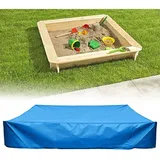 Wasserdichte Sandkastenabdeckung Mit Kordelzug, Oxford-gewebe, Blau, 180 × 180 × 20 Cm