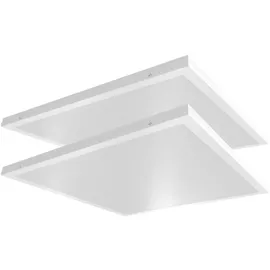 ETC Shop LED Einbaupanel 2er Set quadratisch Aluminium