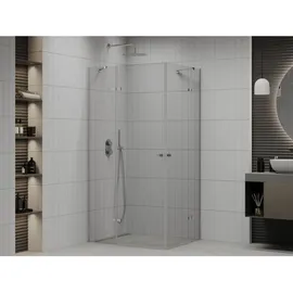 Mexen Roma Duo Duschtrennwand rechts 110 x 190 cm Transparent/Chrom 854-110-080-02-00