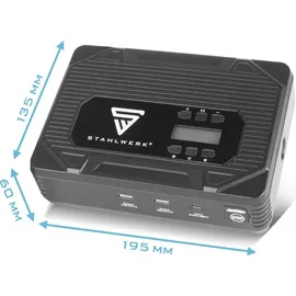 STAHLWERK PB-1400 ST Powerbank Starthilfe 400 A 14.000 mAh
