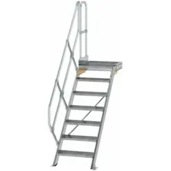 MUNK Aluminium-Treppe Plattform 45° 7 Stufen