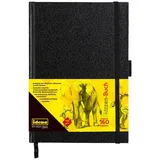IDENA Skizzenbuch, A5, blanko, 80 Blatt, 110 g/m2, Hardcover in schwarz
