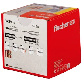 Fischer Spreizdübel SX Plus 10 x 50 50 Stück