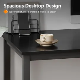luxuskollektion Computertisch Schreibtisch 80x40x75cm PC Büro Workstation Esstisch