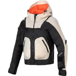 Alpinestars Molly Air, Textiljacke Damen - Schwarz/Beige/Neon-Orange - L