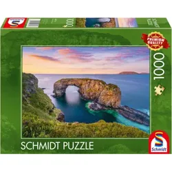 SCHMIDT SPIELE 59772 Puzzle 1000 Teile Ireland, Co.Donegal, Fanad, Great Pollet Sea Arch