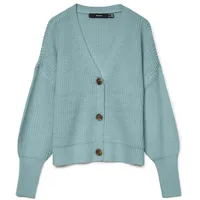 Vero Moda VMLEA LS V-Neck Cuff Cardigan Grau L