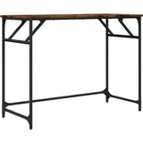 vidaXL Schreibtisch Räuchereiche 100x45x76 cm Holzwerkstoff und Stahl