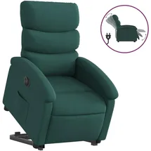 vidaXL Relaxsessel mit Aufstehhilfe Elektrisch 92 x 99,5 x 0 cm Dunkelgrün