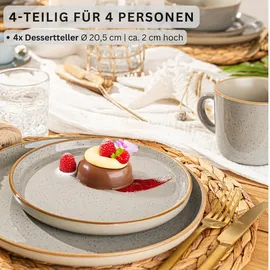 sänger geschirr Sänger Dessertteller Rio Perlgrau Teller,