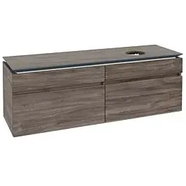 Villeroy & Boch Legato Waschtischunterschrank B59800RK 160x50x50cm, Waschtisch rechts, Stone Oak