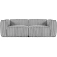 Konsimo Konsimo® 3-Sitzer-Sofa, Hellgrau, 246x73x96 cm, Wohnzimmer, Sofas &