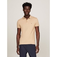 Tommy Hilfiger Poloshirt »PRETWIST MOULINE SLIM FIT POLO«, mit melierter Optik, Gr. XXXL, Dark Dune / White, , 89101952-XXXL