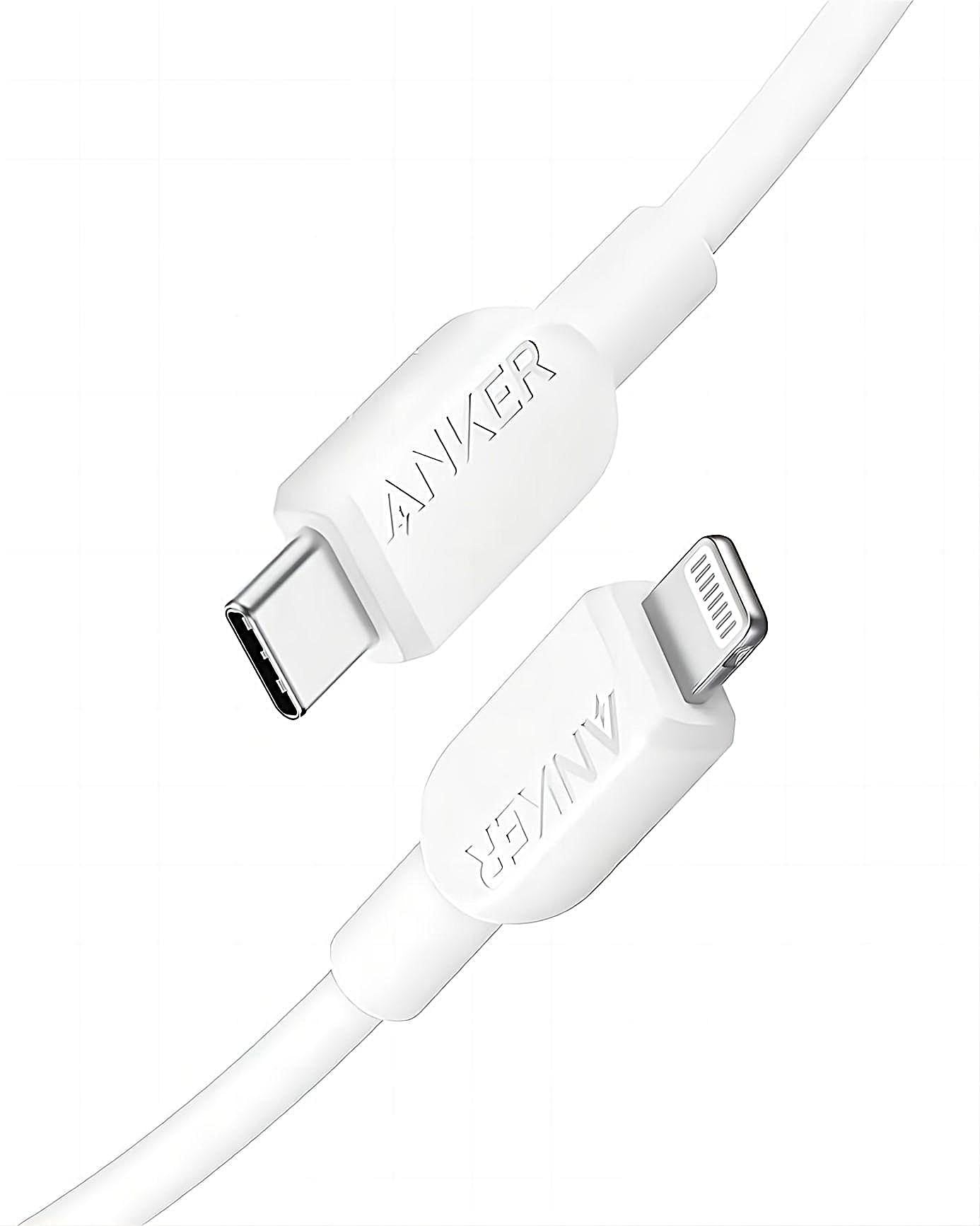 Anker USB C auf Lightning Kabel, 310 USB-C auf Lightning Ladekabel (180cm), MFi zertifiziert, Schnellladekabel für iPhone 14 Plus 14 14 Pro Max 13 13 Pro 12 11 X XS XR Ladegerät nicht enthalten