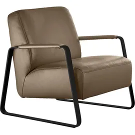 W.Schillig Cocktailsessel "quadroo Loungesessel", orange (terra z73), B:65cm H:82cm T:82cm, Velourgewebe V41 (100% Polyester);Longlife Xtra-Leder Z59 - Glattleder;Longlife Xtra-Leder Z73 - Glattleder;Stoff S37 (100% Polyester): Luxus-Microfaser in Lederoptik,