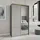 masseno Schwebetürenschrank VARO 120 x 205 x 60 cm Grau