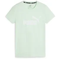 Puma ESS Logo T-Shirt, grün - XS